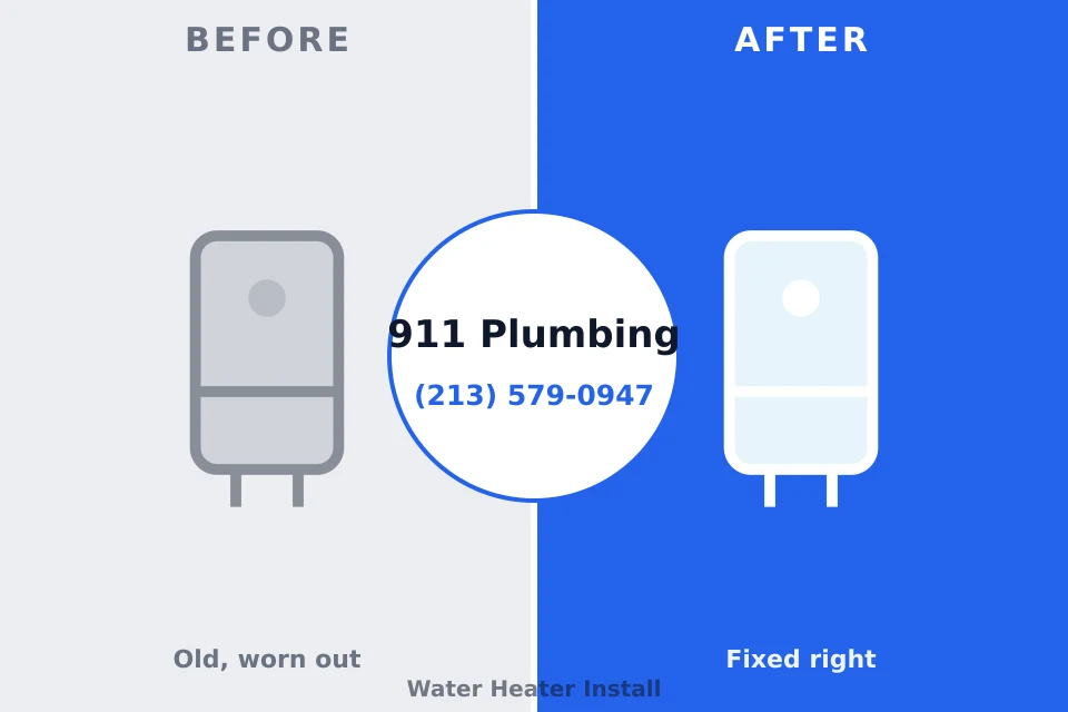 Before and after: plumbing repair Clovis, NM